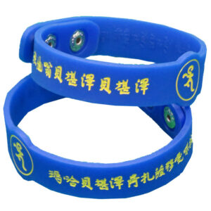 Custom Adjustable Silicone Wristbands with Snap Closure – Plastic or Metal Buttons