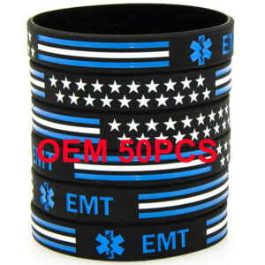 Custom Debossed Color-Filled Silicone Wristbands – Personalized Awareness, Fundraiser & Promotional Bracelets
