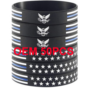 Custom Debossed Color-Filled Silicone Wristbands – Personalized Awareness, Fundraiser & Promotional Bracelets