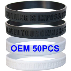 Custom Debossed Silicone Wristbands – Personalized Awareness, Fundraising & Event Bracelets