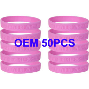 Custom Debossed Silicone Wristbands – Personalized Awareness, Fundraising & Event Bracelets