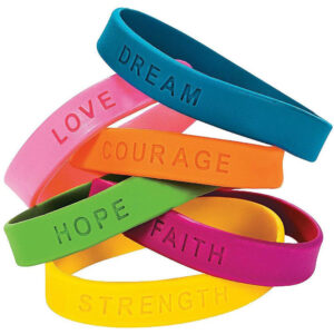 Custom Debossed Silicone Wristbands – Personalized Awareness, Fundraising & Event Bracelets