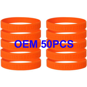 Custom Debossed Silicone Wristbands – Personalized Awareness, Fundraising & Event Bracelets