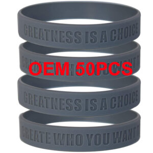 Custom Debossed Silicone Wristbands – Personalized Awareness, Fundraising & Event Bracelets
