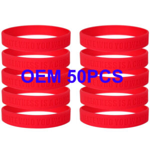 Custom Debossed Silicone Wristbands – Personalized Awareness, Fundraising & Event Bracelets