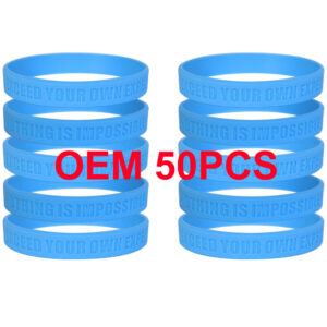 Custom Debossed Silicone Wristbands – Personalized Awareness, Fundraising & Event Bracelets