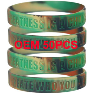 Custom Debossed Silicone Wristbands – Personalized Awareness, Fundraising & Event Bracelets