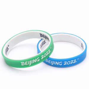 Custom Dual Layer Silicone Wristbands – Double Layer Personalized Awareness Bracelets