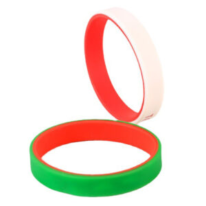 Custom Dual Layer Silicone Wristbands – Double Layer Personalized Awareness Bracelets