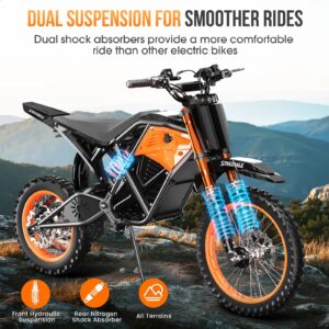 X01 Electric Dirt Bike – 3000W Peak Motor, 48V 20Ah Battery, Hydraulic Brakes, Full Suspension