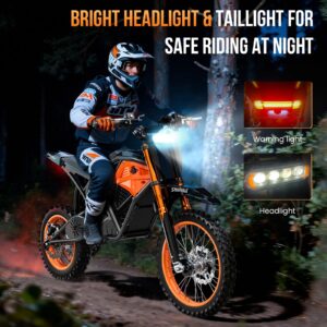 X01 Electric Dirt Bike – 3000W Peak Motor, 48V 20Ah Battery, Hydraulic Brakes, Full Suspension