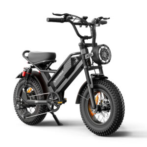 M6 Fat Tire Electric Bike – 500W Motor, 50-60 Mile Range, Full Suspension, 16" x 4" All-Terrain Tires