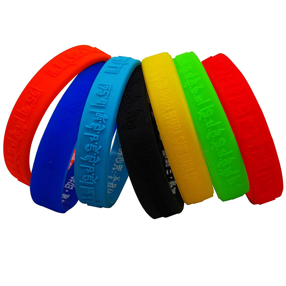Custom Embossed Silicone Wristbands – Raised Logo & Message Wristbands