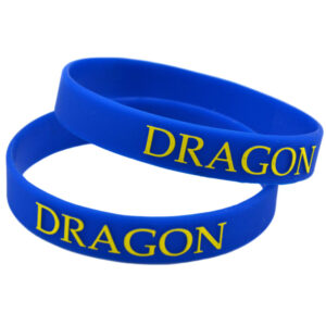 Custom Embossed & Color Filled Silicone Wristbands
