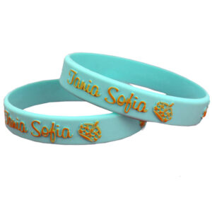 Custom Embossed & Color Filled Silicone Wristbands