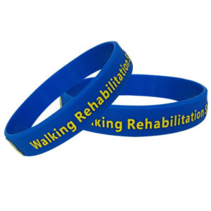 Custom Embossed & Color Filled Silicone Wristbands