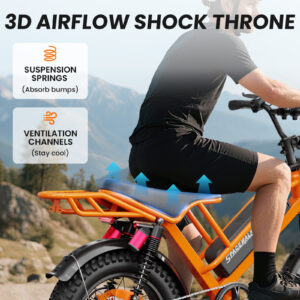 Eilleo M7 Fat Tire Electric Bike – 750W Motor, 720Wh UL-Certified Battery, 20" x 4" Fat Tires, Up to 70 Mile Range