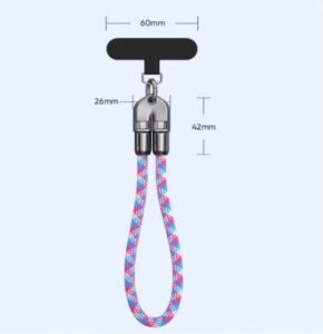 USB-C Charging Cable Phone Lanyard with Optional Custom Laser Logo Snap Closure