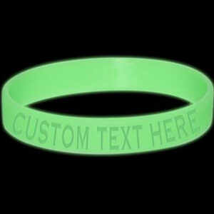 Custom Glow in the Dark Silicone Wristbands