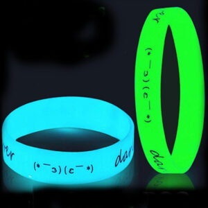 Custom Glow in the Dark Silicone Wristbands
