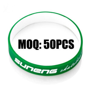 Custom Two-Tone Silicone Wristbands – Debossed & Color Filled