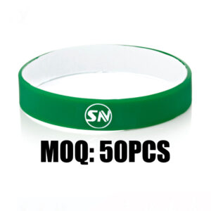 Custom Two-Tone Silicone Wristbands – Debossed & Color Filled