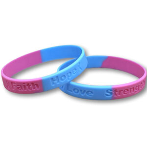 Custom Segmented Colored Silicone Wristbands | Multi-Color Silicone Bracelets