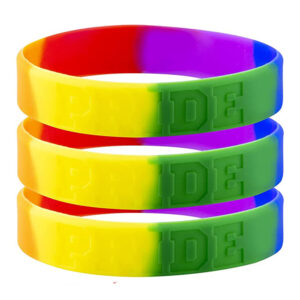 Custom Segmented Colored Silicone Wristbands | Multi-Color Silicone Bracelets