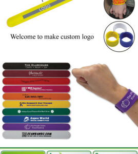 Custom Silicone Slap Bracelets | Printed Snap Wristbands | Kids & Adults