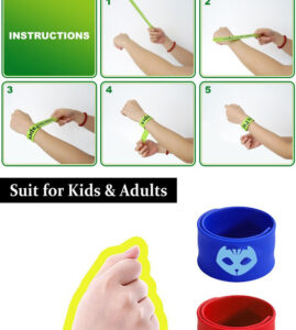 Custom Silicone Slap Bracelets | Printed Snap Wristbands | Kids & Adults