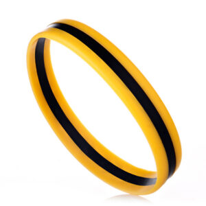 Custom Segmented Colored Silicone Wristbands | Multi-Color Silicone Bracelets