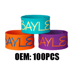 Custom Silicone Slap Bracelets | Printed Snap Wristbands | Kids & Adults