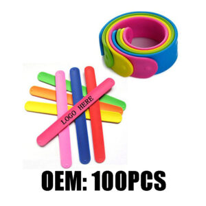 Custom Silicone Slap Bracelets | Printed Snap Wristbands | Kids & Adults