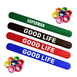 Custom Silicone Slap Bracelets | Printed Snap Wristbands | Kids & Adults