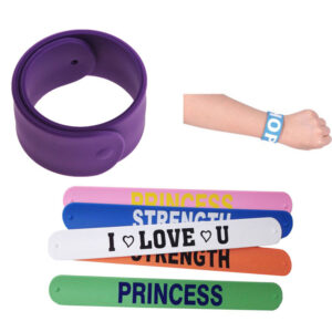 Custom Silicone Slap Bracelets | Printed Snap Wristbands | Kids & Adults