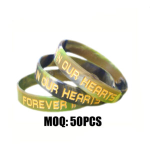 Custom Swirl Silicone Wristbands | Marble Gradient Rubber Bracelets