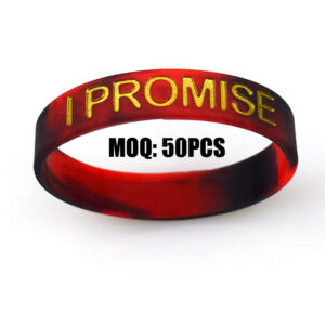 Custom Swirl Silicone Wristbands | Marble Gradient Rubber Bracelets