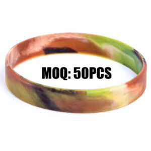 Custom Swirl Silicone Wristbands | Marble Gradient Rubber Bracelets