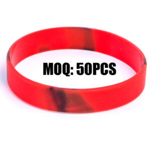 Custom Swirl Silicone Wristbands | Marble Gradient Rubber Bracelets