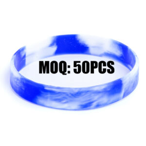 Custom Swirl Silicone Wristbands | Marble Gradient Rubber Bracelets