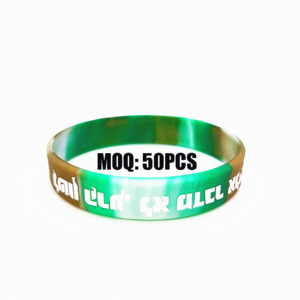 Custom Swirl Silicone Wristbands | Marble Gradient Rubber Bracelets